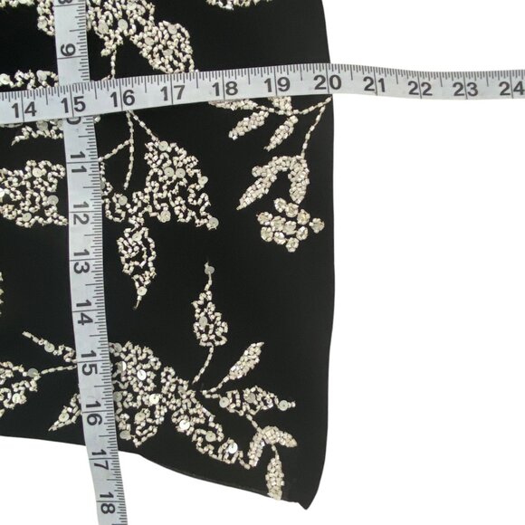 Vtg Whimsigoth Fairy Grunge Chiffon Blouse | Large | Cowl Neck Bell Sleeves Bead - Picture 11 of 11